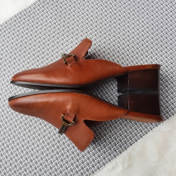 Patricia Nash Tilly Loafers Slip On Chunky Mules Rope Bridle Gift 6 Brown NEW - Picture 2 of 13